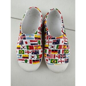 Native Kids C8 Shoes Slip On World‎ Flags Jefferson Sneakers